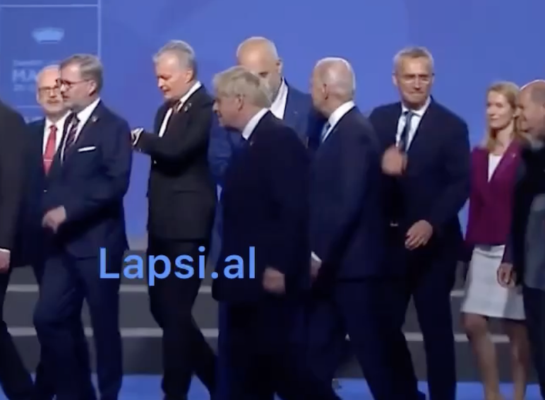 VIDEO/ Rama i pret rrugën për të takuar Biden, shikoni si shtrembërohet Stoltenberg - Lapsi.al