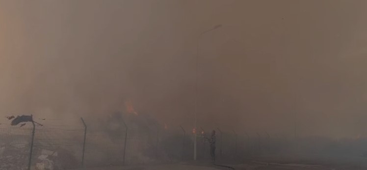 Zjarr masiv në Vlorë, merr flakë fusha e plehrave (VIDEO)