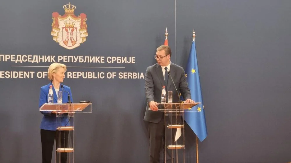 Presidentja e KE në Beograd: Njohja de facto e Kosovës nënkupton zbatimin e marrëveshjes së Ohrit